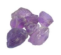 INDIA MADE 100% cristallo di ametista naturale pietra grezza colore naturale viola grezzo easing Reiki Feng Shui gemma (26 grammi) B07V5M35GL