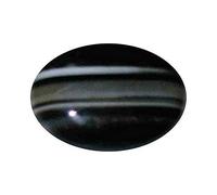 INDIA MADE 11.25 Ratti Sulemani Hakik Stone Originale Certificato Naturale Onice Nero Gemma-B0D2T8VF95