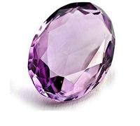 INDIA MADE 11,50 Ratti ametista naturale Katela Jamuni viola Katela confezione da 1 gemma (unisex)-B0BBTX1NQ9