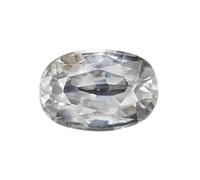 INDIA MADE 12.00 Ratti Bella Forma Ovale Originale Certificato Zircone Bianco Naturale/American White Diamond Stone Loose Gemstone Per Uomini E Donne-B0CQCVDZCF