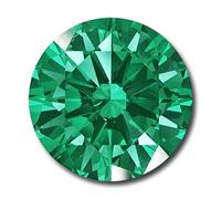 INDIA MADE 12,25 Ratti verde Cubic Zircone Naturale Certificato Diamante Taglio Sfuso Gemma Per Uomini E Donne S-B0BQYTSG4G