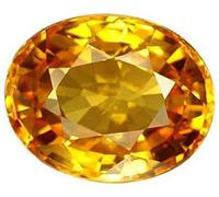 INDIA MADE 14.25 Ratti Zaffiro Giallo Naturale Pukhraj Certificato Prezioso Sciolto Gemma Per Gli Uomini E Le Donne Con Certificato Di Laboratorio-B0C5HM72BL