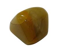 INDIA MADE 17,17 grammi di quarzo dorato naturale pietre preziose per facilitare la correzione di Reiki e Vastu.-B0B9HW661R
