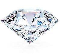 INDIA MADE 2.25 Bella Forma Rotonda Originale Certificato Naturale Cubic Zircone Bianco/American White Diamond Stone Loose Gemstone Per Uomini E Donne-B0CHYYYZDG