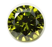 INDIA MADE 2,50 carati verde zircone cubico naturale certificato diamante taglio sciolto gemma per uomini e donne S-B0C1P4T97D