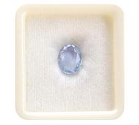 INDIA MADE 3.00 Ratti Natural Best Quailty Blue Sapphire (Neelam/Nilam) Pietra Cylone certificata in laboratorio Qualità Earth Mind Natural Loose Gemstone per uomini e donne - B0CG5MZ7D3