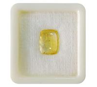 INDIA MADE 3.25 Ratti-15.25 Ratti Zaffiro giallo naturale (Pukhraj) non riscaldato non trattato, qualità certificata in laboratorio Pukhraj pietra della nascita/zaffiro giallo Gemstone-B0CBTZ98RL