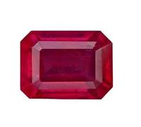 INDIA MADE 4,00 carati 5,25 Ratti naturale Aa++ Qualità Birmania Rubino Manik Stone (Lab - Approvato) Forma Quadrata Aaaa+ Gemma Eccellente taglio quadrato (Lab - Teseted)-B0DPMM75VP, Argento, Creato