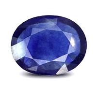 INDIA MADE 4.00 Ratti Neelam Stone Blue Sapphire Stone Original Certified Lab Tested Loose Gemstone-B0BY13BJ13