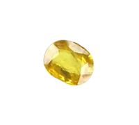 INDIA MADE 4,21 carati Ceylon estratto giallo zaffiro gemma certificata Pukhraj pietra preziosa naturale di qualità aaa++, gemma sciolta unisex per uomini e donne-B0C7RBSYGT, argento, zaffiro creato