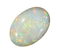 INDIA MADE 4,25 ratti/3,90 carati A+ Multi Fire Opal pietra naturale ovale forma australiana opale sfuso gemma con laboratorio certificato per uomini e donne S-B09X36XGV9