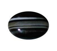 INDIA MADE 4.25 Ratti Sulemani Hakik Stone Originale Certificato Naturale Onice Nero Gemma-B0BT7RMLXX