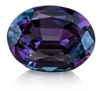INDIA MADE 4.25 Ratti Viola Colore Alexander Pietra Ovale Forma Alessandrite Gemma Originale Certificato da Lab For Men & Women-B0CLM42KVJ