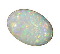 INDIA MADE 4.50ct Opal Stone Certified Natural Untreatet Fire Aa++ Quality Oval White Opal Loose Gemstone-B0BBH4SR3V