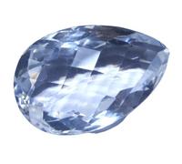 INDIA MADE 49 ct certificato reale naturale pera taglio scacchiera cristallo quarzo sciolto gemma astrologica sfuso-B09PDS5CH5