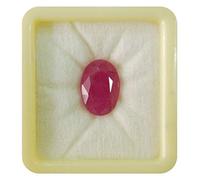 INDIA MADE 5,25 ratti/4,45 carati pietra manik certificata naturale birmania rubino sciolto gemma per uomini e donne - B0844RPL66