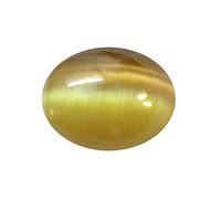 INDIA MADE 5.25 Ratti - 4.85 carati Cats Eye'S (Lehsunia) Gemma sfusa preziosa certificata in laboratorio-B082NMZWB4