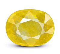 INDIA MADE 5,25 Ratti zaffiro giallo Pukhraj ha certificato la pietra preziosa sciolta preziosa per gli uomini e le donne S-B08X1PB43B