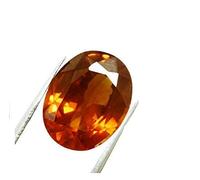 INDIA MADE 6.25 Ratti 5.25 carati naturale Gomed vera terra estratta originale certificata Hessonite Gomed gemma sfusa-B09H334Q8L
