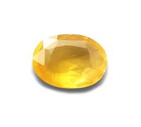 INDIA MADE 7,25 Ratti - 6,45 carati zaffiro giallo gemma originale certificata Pukhraj pietra naturale per gli uomini &-B0CPJ3P6G7