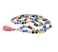 INDIA MADE 7 | Sette Chakra perline di cristallo Mala per il rilassamento dei cristalli e la meditazione (8 mm) (1 pz) -B09RCMHJ2C