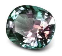 INDIA MADE 8,25 carati Aaa+ qualità brillante brillante e effetto cambia colore, Alexander Alexandrite Stone Original Certified-B0C2CML19H, Argento, Zaffiro sintetico