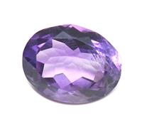 INDIA MADE 8.25 Ratti Certificato Originale Ametista Katella 7.5 carati Forma Ovale Pietra Astrologia Engered - B07K7B38YW