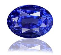 INDIA MADE 9.00 Ratti Natural Best Quailty Blue Sapphire (Neelam/Nilam) Pietra Cylone certificata in laboratorio Qualità Terra Mente Naturale Sfuso Gemma per uomini e donne - B0CG66S7MG