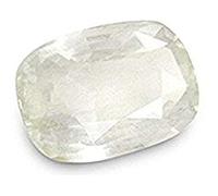 INDIA MADE Amazing Safed Pukhraj Stone 21.25 Ratti 20.18 carati Ceylon bianco zaffiro gemma originale certificata per uomini e donne - B0CXMZ96YZ, Argento, Zaffiro sintetico