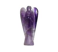 INDIA MADE Ametista Angelo Dimensioni 7,6 cm Naturale easing Reiki Cristallo Chakra Bilanciamento Vastu Stone-B07V3XXSZJ