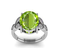 INDIA MADE Anello da donna in argento con gemma di peridoto certificata da 3,00 ratti, 2,25 carati, qualità Aa+, da donna, argento S-B0BC94FZ3M, zaffiro sintetico, Argento, Zaffiro sintetico
