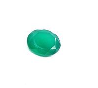 INDIA MADE Anello in onice verde naturale da 5,10 ratti/4,60 ct, taglio ovale, gemma unisex -B07H6FVZN4