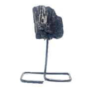 INDIA MADE B0CJL7TCNC - Supporto in pietra grezza in cristallo naturale per Reiki easing e Fengshui (forme assortite), 10 x 6 cm circa, tormalina nera