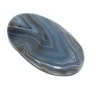 INDIA MADE Bandad Agata naturale easing cristallo Chakra Bilanciamento Pietra (2 Pezzi) -B07TVJNF7V
