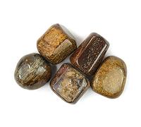 INDIA MADE Bronzite naturale burattata pietre grezze grezze per allentamento Reiki e cristallo easing pietra martellata (colore: marrone) -B097ST1HVL