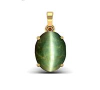 INDIA MADE Certificato 6.25 Ratti 5.62 carati A+Quality Natural Cat Eyes Pendant-B07MM2CTFB