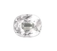 INDIA MADE Certificato non riscaldato non trattato 2,25 Ratti 1,52 carati zaffiro bianco naturale Pukhraj pietra preziosa sciolta per donne e uomini-B0BXWRZZGP