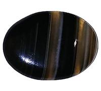 INDIA MADE Certificato non riscaldato non trattato 6,25 Ratti 5,50 carati A+ qualità naturale nero Hakik/Hakeek sciolto gemma per donne e uomini S6-B0C2D6QWT8