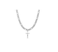 INDIA MADE Ciondolo a forma di dio Gesù (ciondolo con catena ro, 55,9 cm), per uomini e donne, in argento puro, con medaglione a catena Isa Masih per una buona salute e ricchezza, mpsf7090