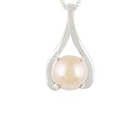 INDIA MADE Ciondolo placcato in argento con perla dei mari del sud da 3,25 carati, 2,00 carati, pietra preziosa naturale certificata per uomini e donne (bianco-B09Q6D4PLF, argento, zaffiro sintetico