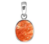 INDIA MADE Ciondolo Sunsitara da 3 a 12,50 Ratti in argento con pietra preziosa originale certificata da Gli per unisex-B0BB66LKW1