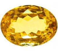 INDIA MADE Citrino/Sunela 5.00-6.00 carati naturale & Gjspc Certified Astrological Gemstone by -B0797QL64D, argento, zaffiro artificiale, argento, Zaffiro sintetico