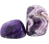 INDIA MADE Cristalli di ametista, pietre preziose burattate, pietre di ghiaia per facilitare la meditazione abbondanza e la crescita spirituale, confezione risparmio da 2-B0CM1H1T42