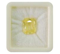 INDIA MADE Gemme 2.00 carati Natural Lab Certified A+ Quality non riscaldato zaffiro giallo Pukhraj gemma sciolta per uomini e donne S-B0CC9S6564