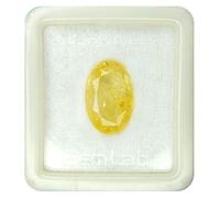 INDIA MADE Gemme 5,25 Ratti/4,50 carati I valore astrologico pietra zaffiro giallo I naturale certificato in laboratorio estratto zaffiro giallo di alta qualità/gemma sfusa Pukhraj I - B0BWJW3G5G