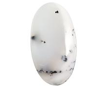 INDIA MADE Goyal Exports Qr03-B09Q65R1CG, gemma naturale di dendrite, gemma naturale cabochon da 40,7 ct, argento, argento, Zaffiro sintetico