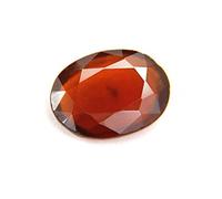 INDIA MADE Granato essonite naturale al 100% (gomed) 9,32 carati/10,25 Ratti Aaa+, gemma originale certificata in laboratorio (pietre preziose e diamanti sciolti) -B01M0GGG87, argento, zaffiro