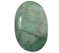 INDIA MADE Green Prase Jasper Ovale Cabochon Naturale 64.7ct Qc81-B09C6G8RQT, Argento, Zaffiro creato, Argento, Zaffiro sintetico