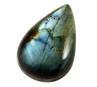 INDIA MADE Labradorite pera naturale gemma sciolta 66.3ct Ku56-B0831HV3HL
