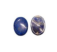 INDIA MADE Lapislazzuli Palm Pocket Stone Forma Ovale Pietra preziosa sciolta Pietre semi-preziose Cabochon, Pietra Preoccupazione (Lapis Lazuli)-B0BG4PV54J